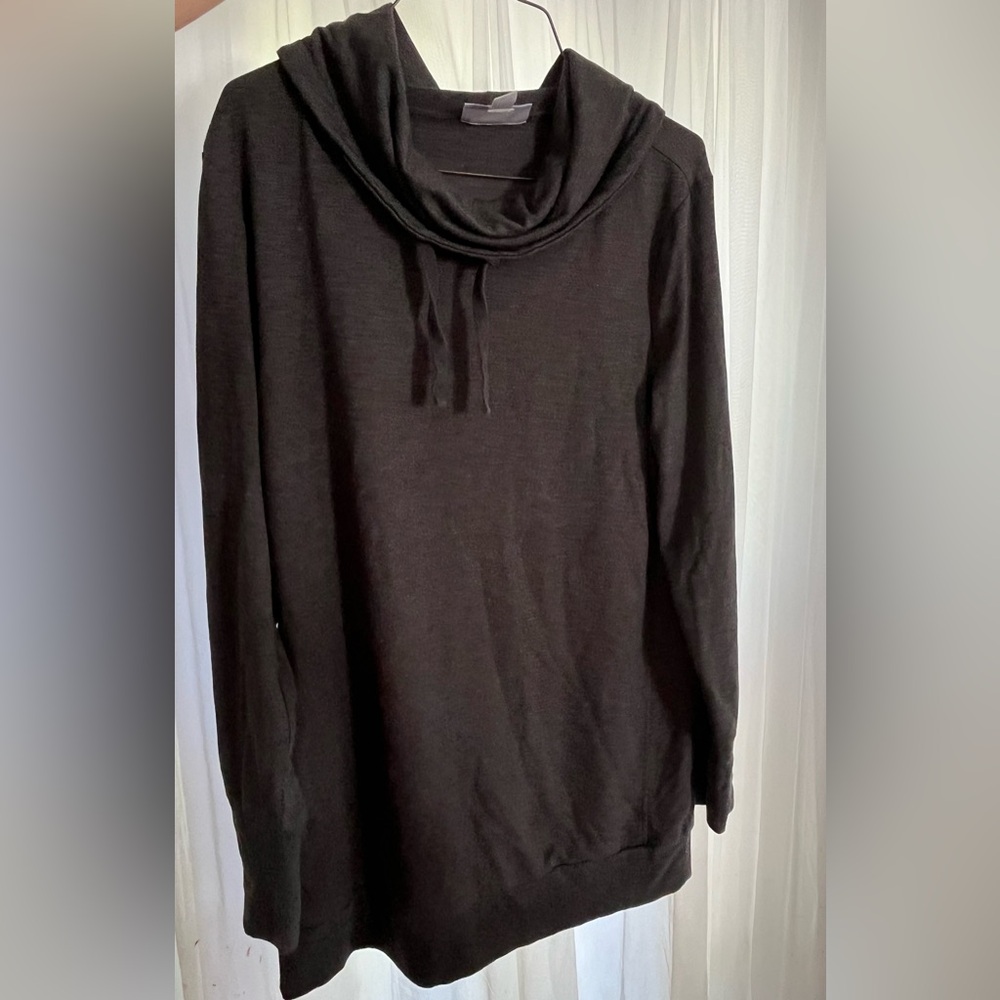 Motherhood Maternity gray Cowl Neck Sweater soft minimalist breastfeeding pullo